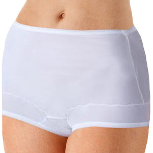 Hanes Women's 6pk Hi-Cut Underwear PP43WB - Blue/Purple/White 9 6