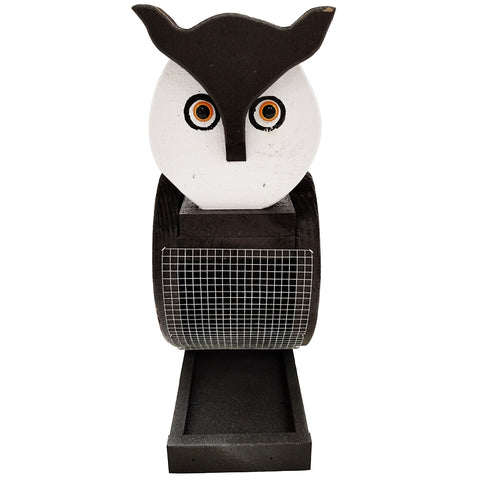 Front of Owl Bird Feeder