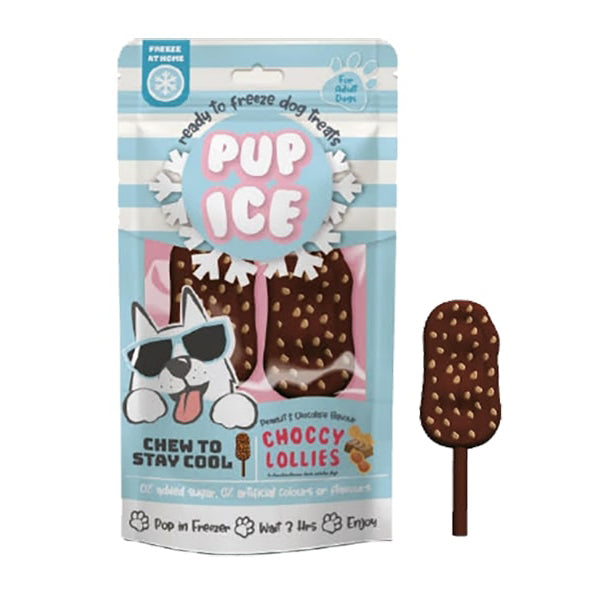 Pup Ice Peanut Butter & Chocolate Choccy Lollies Treats 7246