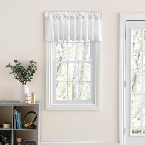 White Classic Tailored Valance