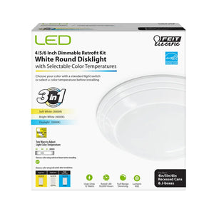 LED 3-in-1 Retrofit Kit White Round Disklight 74006/CA