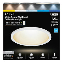 LED White Round Flat Panel Ceiling Downlight 74206/CA