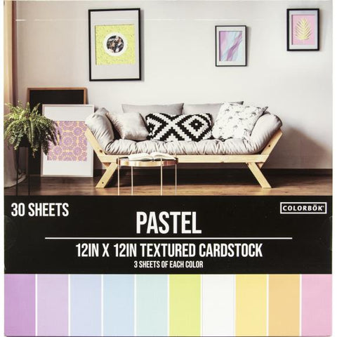 Pastel Textured Cardstock Paper Pad 74643
