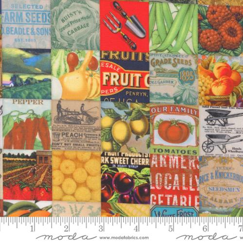 Farm and Garden Collection Patchwork Cotton Fabric 7474