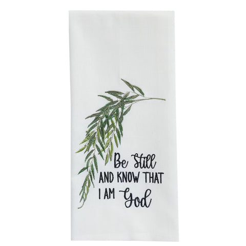 Be Still And Know Decorative Dishtowel 7499-413