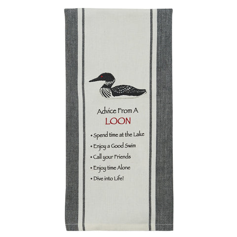 Advice from a Loon Dishtowel
