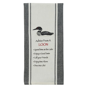 Advice from a Loon Dishtowel