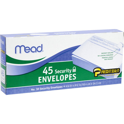 No. 10  Press-It Seal-It Security Envelopes