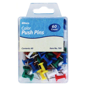 60-Count Color Push Pins 769