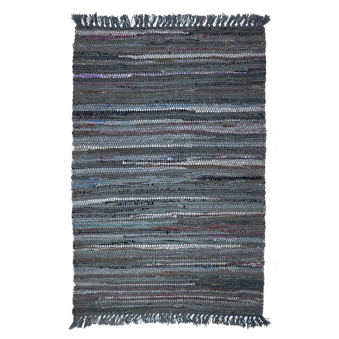 Sturbridge Rag Rug in Gray Color