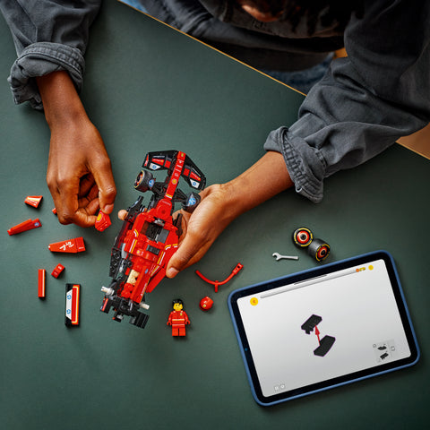 LEGO Speed Champions Ferrari SF-24 F1 Race Car Building Set and Toy Driver 77242