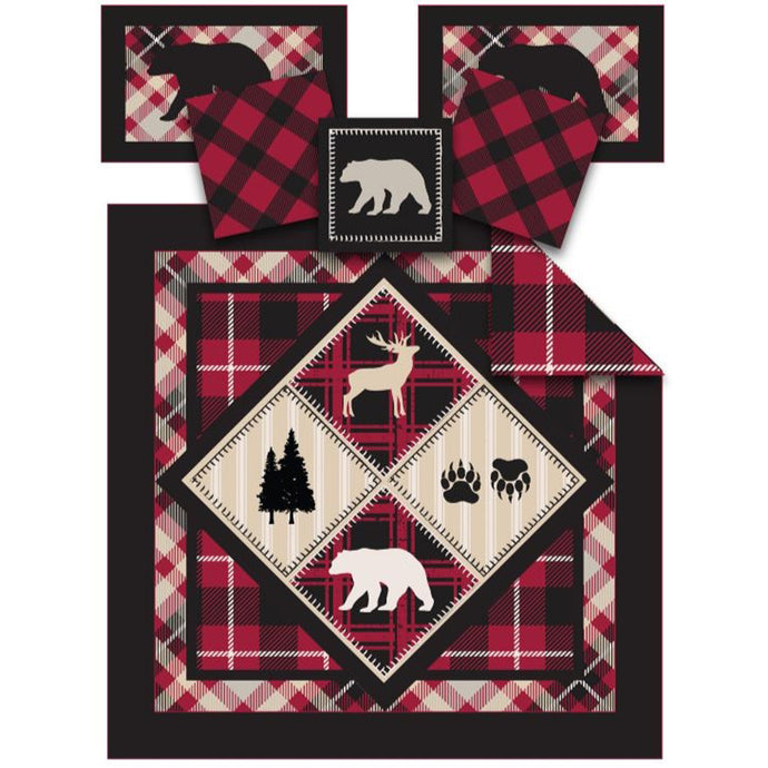 Diamond Bear Lodge Quilt Set DQ10072