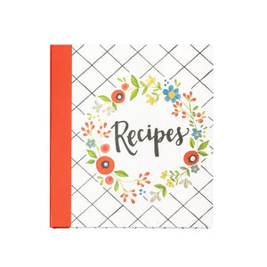 Leather recipe binder - small (5.5 x 8.5)