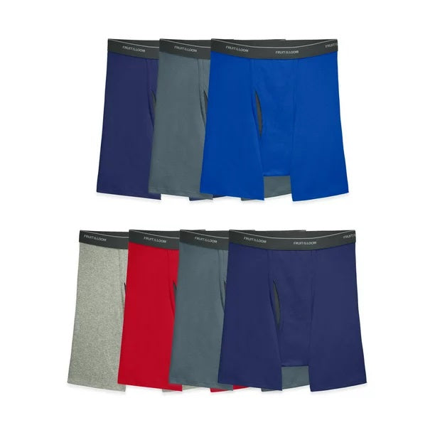 Wrangler Men's 3-Pack Cooling Boxer Briefs Nylon Stretch Workwear Size 3XL