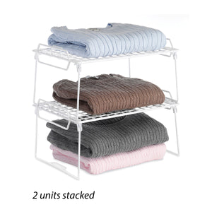 White Stackable Shelf 6023-3812 2 units stacked