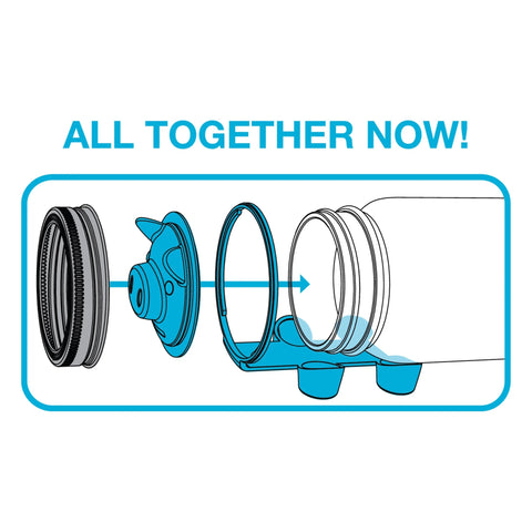 Blue Piggy Bank Lid for Regular-Mouth Jars 82637