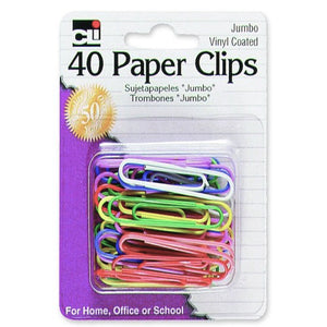 40-Count Jumbo Paper Clips 80050