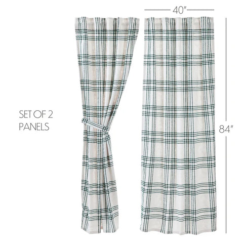 Pine Grove Plaid Curtain - Panel Set of 2 80416