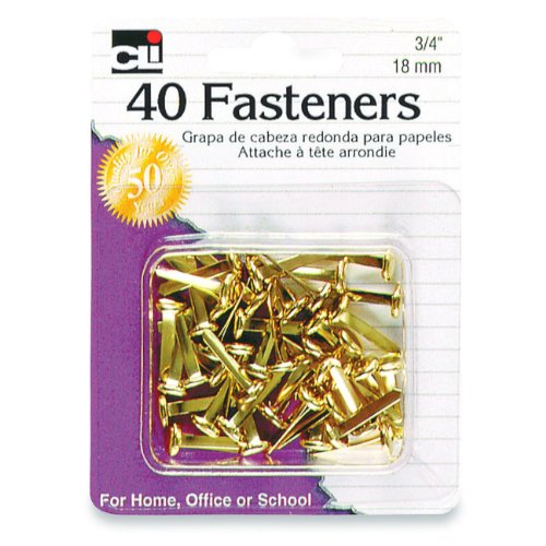 40-Count Brass Paper Fasteners 80673