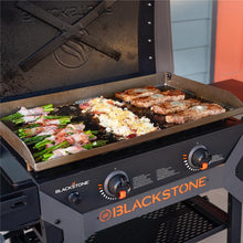 Blackstone Iron Forge 28-inch 2-Burner Outdoor Griddle with food cooking