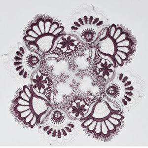 Purple Lace Doily