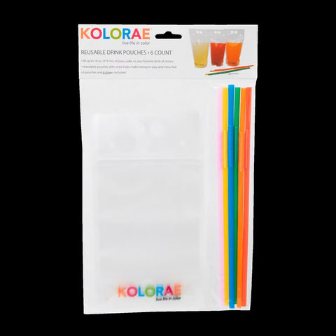 Clear Plastic Drink Pouch KOL-1035 in packet