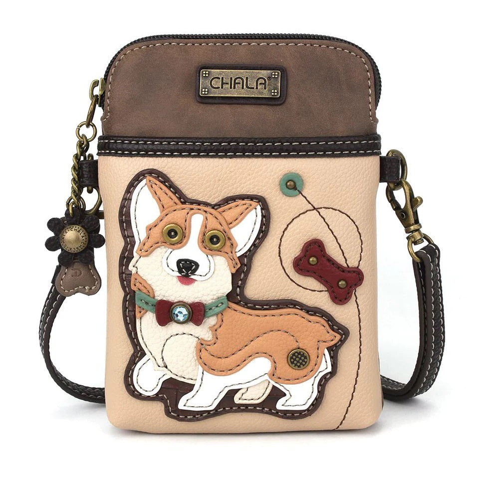 Corgi Cellphone Crossbody Bag