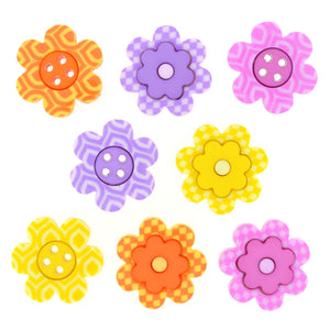Dress It Up Buttons Bright Blossoms 8307