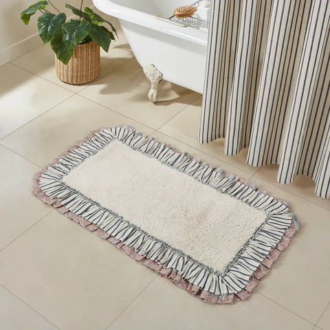 Kaila Ticking Stripe Bath Mat 835