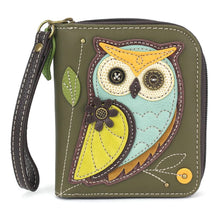 Owl Zip-Around Wallet