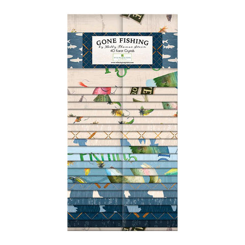 Gone Fishing Collection 40 Karat Crystal Precut Fabric Strips 840-842-840