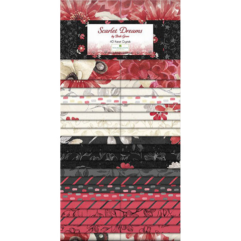 Scarlet Dreams Collection 40 Karat Crystals Cotton Fabric 840-879-840