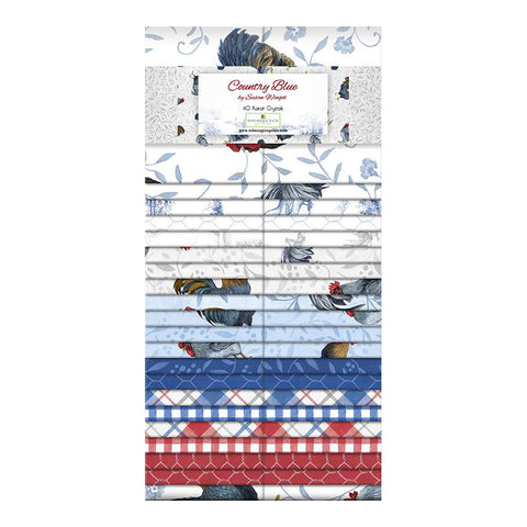 Country Blue Collection 40 Karat Crystals Cotton Fabric 840-881-840