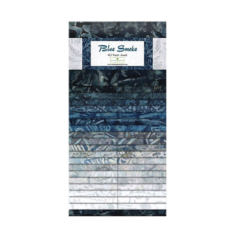 Blue Smoke Collection 40 Karat Crystal Precut Fabric Strips 841-106-841