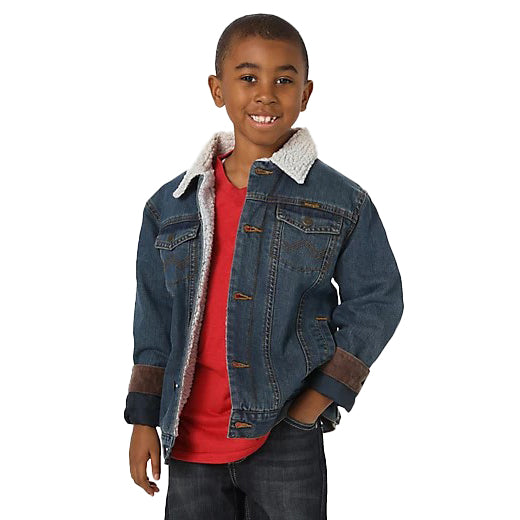 Boys' Western Sherpa Lined Denim Jacket 84256RT