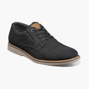 Nunn Bush men's Otto plain toe oxford shoe in black color