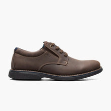 Nunn Bush men's Otto plain toe oxford shoe in brown color