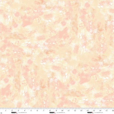 peach, Air Mail Collection Allover Texture Print Cotton Fabric 8505