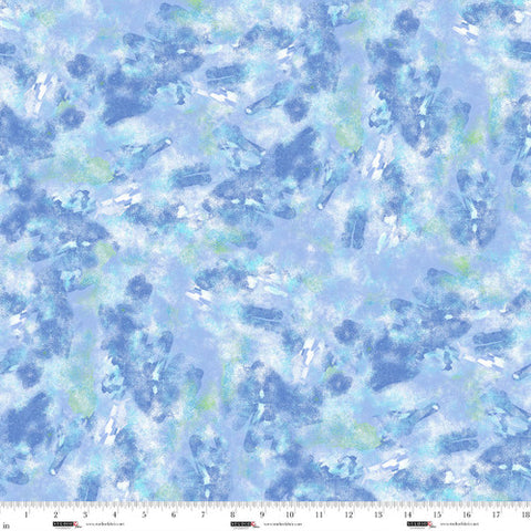 blue, Air Mail Collection Allover Texture Print Cotton Fabric 8505