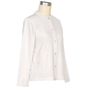 White Women's Long-Sleeve Meridith French Terry Jacket 8523-S1