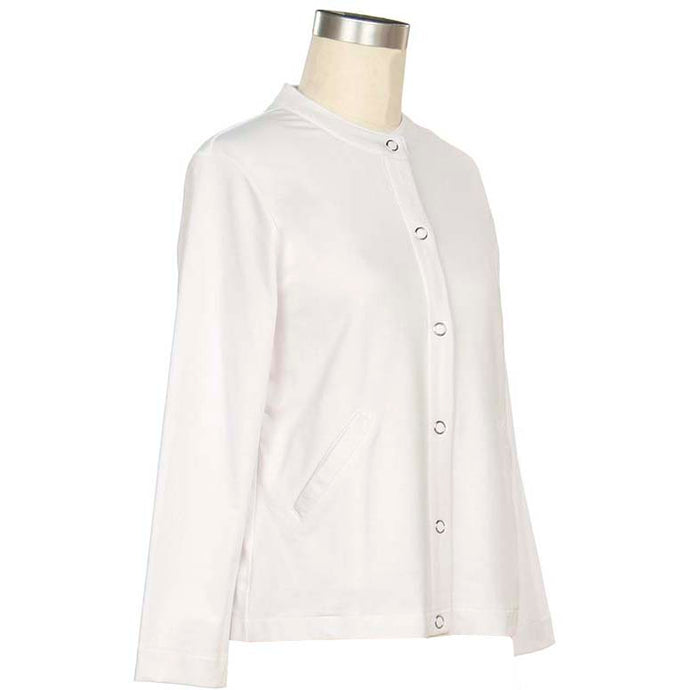 White Women's Long-Sleeve Meridith French Terry Jacket 8523-S1