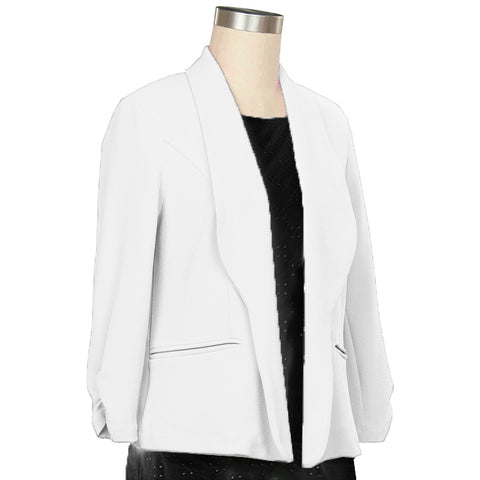 White Regency Knit Blazer