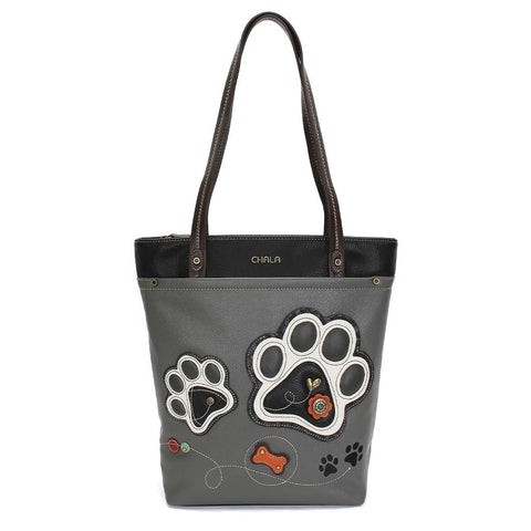 Chala Handbags Pawprint Deluxe Everyday Tote bag