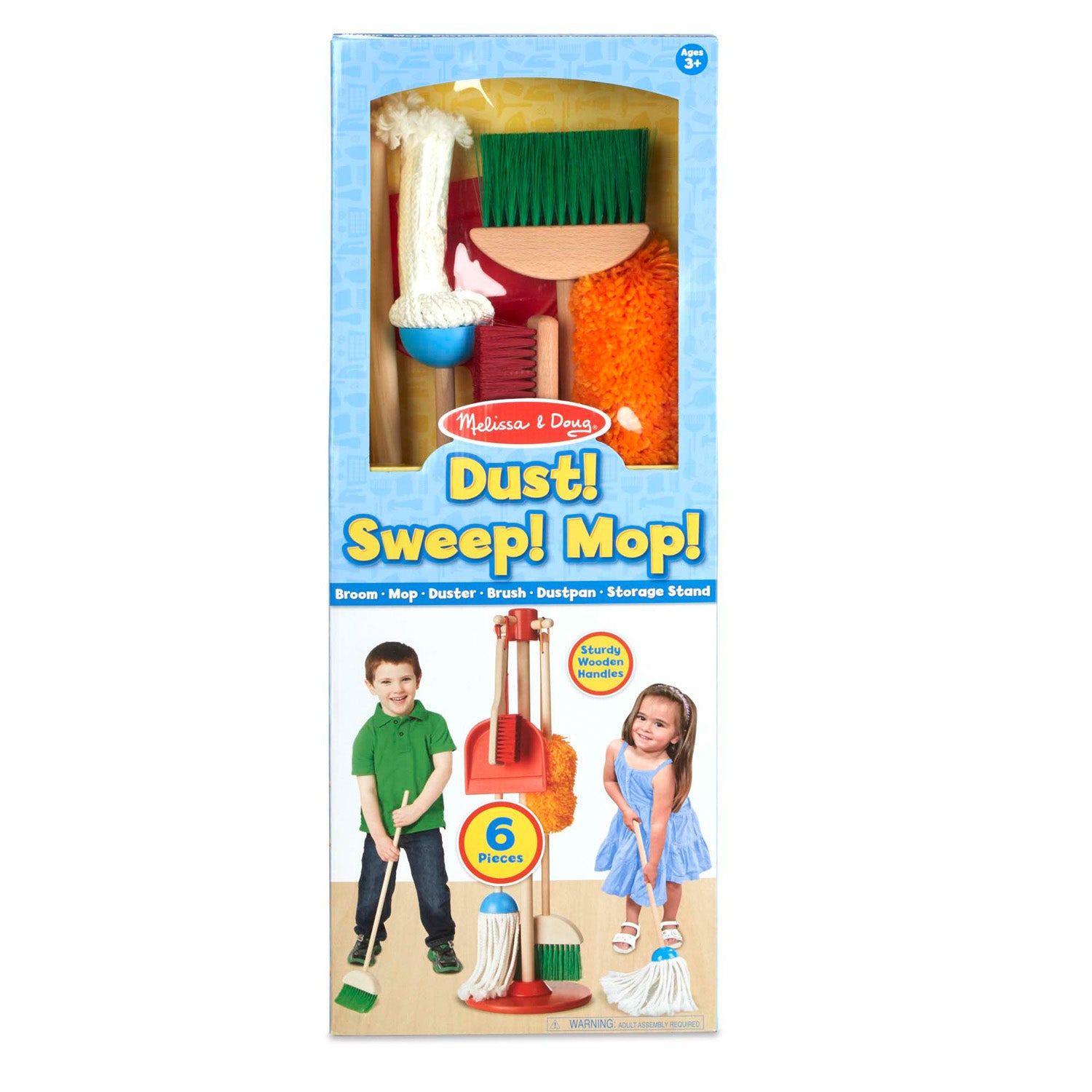 Kids Cleaning Set 4 Piece - Toy Cleaning Set Includes Broom, Mop, Brush,  Dust Pan, - Toy Kitchen Toddler Cleaning Set is A Great Toy Gift for Boys &  Girls - Original 