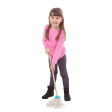 girl mopping