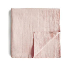 Rose Vanilla Organic Cotton Muslin Swaddle Blanket