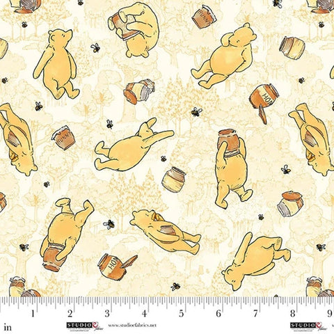 bears, Classic Winnie Collection Cotton Fabric 87