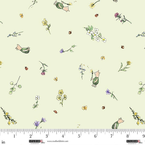 piglets, Classic Winnie Collection Cotton Fabric 87