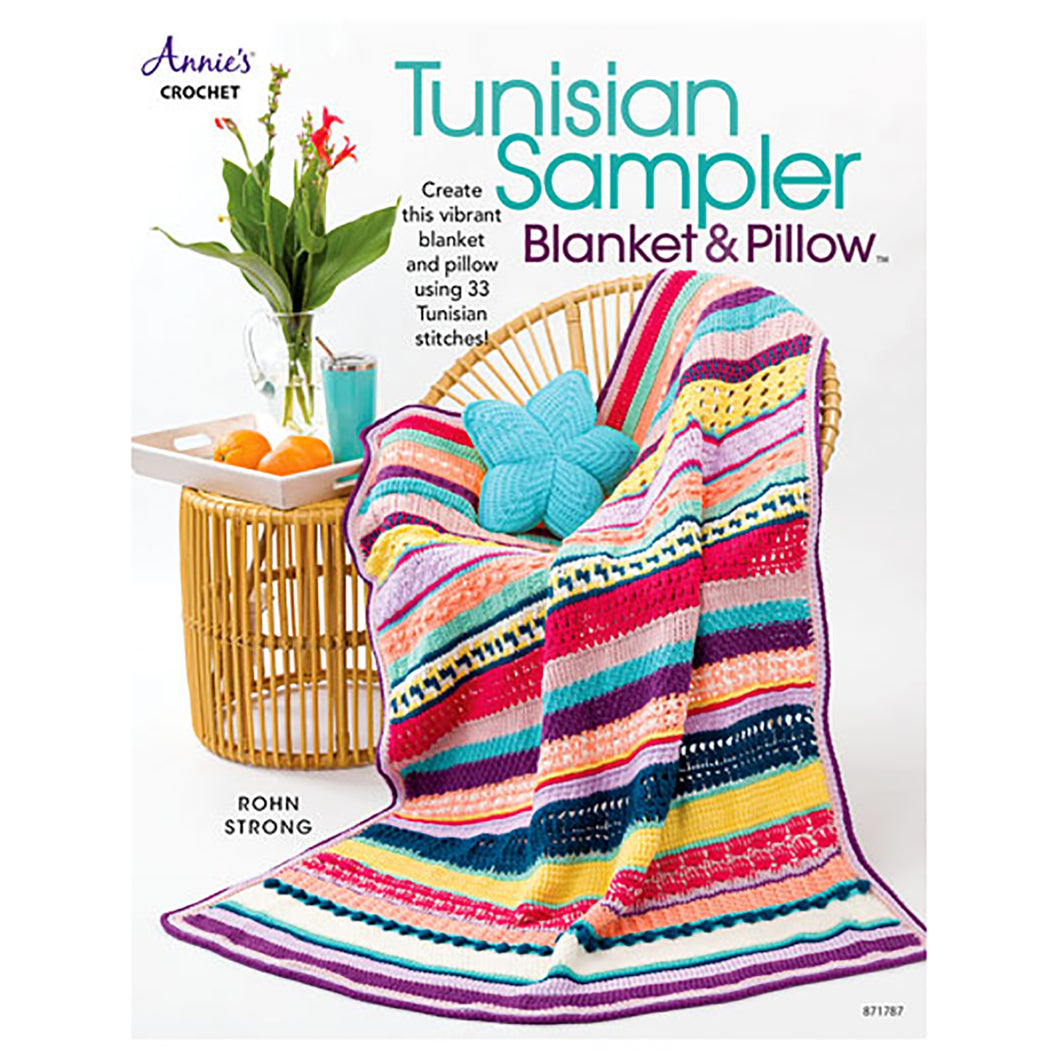 Tunisian Sampler Blanket and Pillow