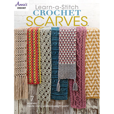 Learn-a-Stitch Crochet Scarves